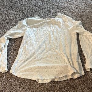 Old Navy Cream Speckled Blouse